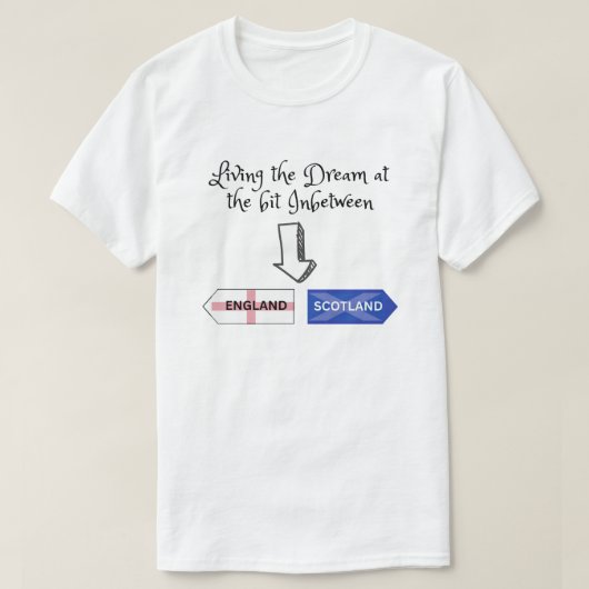 Het leven van de droom op het bit tussen t-shirt (Design voorkant)