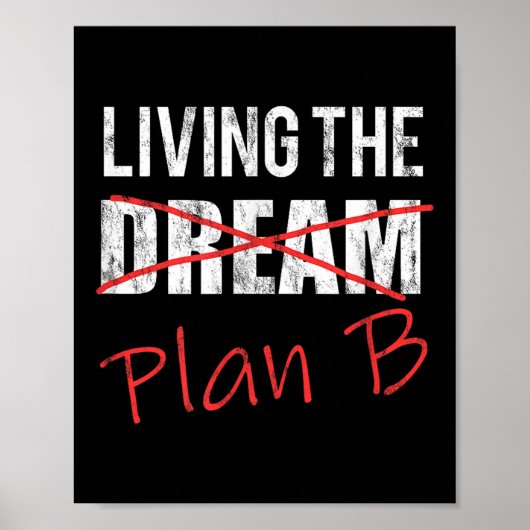 Het leven van de droom plan door optimistische New Poster (Voorkant)