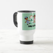 Het leven van de droom! reisbeker (Voorkant links)