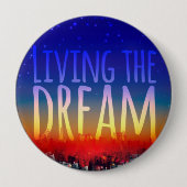 Het leven van de droom ronde button 4,0 cm (Voorkant)