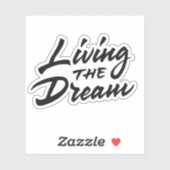 Het leven van de droom sticker (Vel)