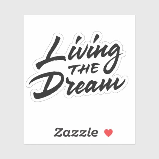 Het leven van de droom sticker (Vel)