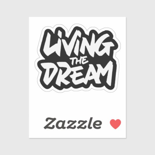 Het leven van de droom sticker (Vel)