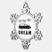 Het leven van de droom tin sneeuwvlok ornament (Rechts)