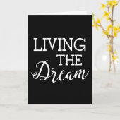 Het leven van de droom van het goede leven kaart (Gele Bloem)