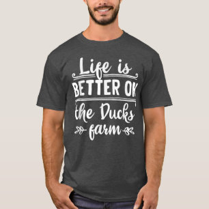 Het leven van de eenden boerderijen biologische bo t-shirt