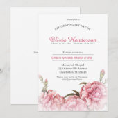 Het leven van de Floral Funeral Kaart (Voorkant / Achterkant)