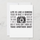 Het leven van de fotograaf is als een camera fotog aankondiging (Voorkant)