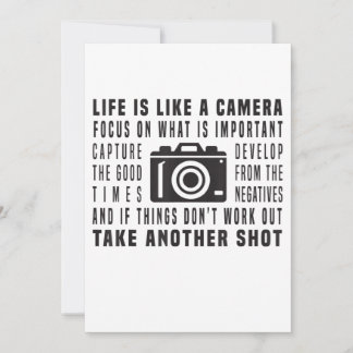 Het leven van de fotograaf is als een camera fotog aankondiging