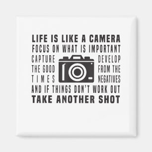 Het leven van de fotograaf is als een camera fotog magneet