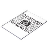 Het leven van de fotograaf is als een camera fotog notitieboek (Linkerzijde)