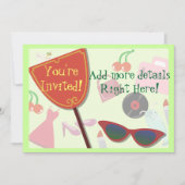 Het leven van de glam kaart (Voorkant)