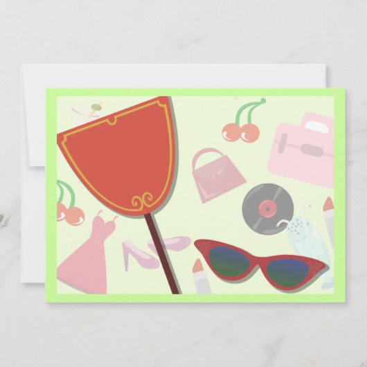 Het leven van de glam kaart (Achterkant)