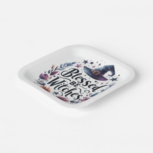 Het leven van de heks papieren bordje (Gebogen)