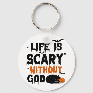 Het leven van de herfst is beangstigend zonder God Sleutelhanger