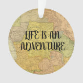 Het leven van de Kaart is een avontuur citeert Ge Ornament (voorkant)