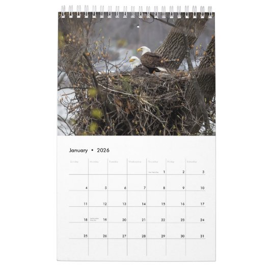 HET LEVEN VAN DE KALE AREND KALENDER (Jan 2026)