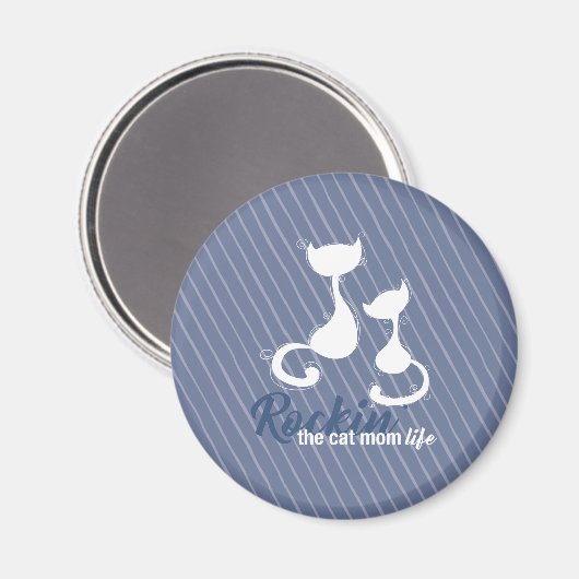 Het leven van de kat mam Rockin Magneet (Voorkant / Achterkant)
