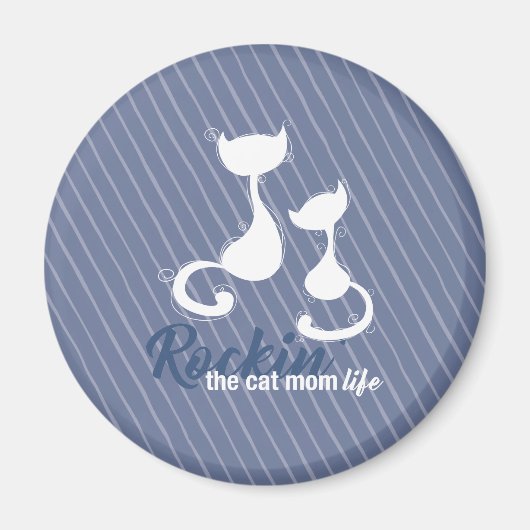 Het leven van de kat mam Rockin Magneet (Voorkant)