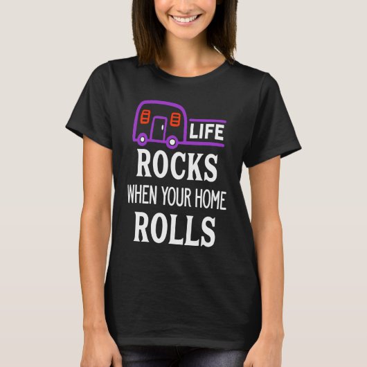 Het leven van de klap springt wanneer uw huis Camp T-shirt (Voorkant)