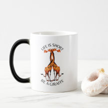 Het leven van de koffie Mok is kort Giraffe ontwer