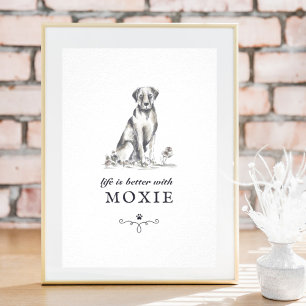 Het leven van de labrador is beter met de aangepas poster