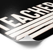 Het leven van de leerkracht terug naar school foto afdruk (Hoek)