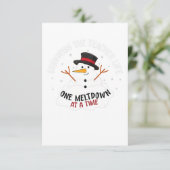 Het leven van de leraar één meltdown tegelijk over bedankkaart (Staand voorkant)