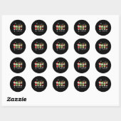 Het leven van de leraar Kerstmis Kerstmis Plaid Sa Ronde Sticker (Vel)