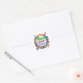 Het leven van de leraar - Leer liefde inspireren Ronde Sticker (Envelop)