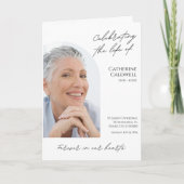 Het leven van de moderne boogbegrafenis vieren programma (Voorkant)