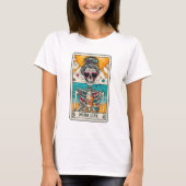 Het leven van de moeder Funny Skeleton Tarot T-shirt (Voorkant)