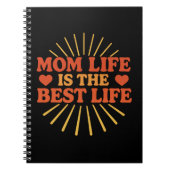 Het leven van de moeder is het beste leven - Moede Notitieboek (Voorkant)