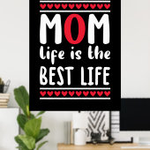 Het leven van de moeder is het beste leven poster (Thuiskantoor)