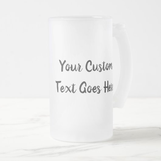 Het leven van de moeder met Uw Aangepaste Tekst te Matglas Bierpul (Voorkant rechts)