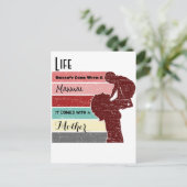 Het leven van de moederdag komt niet met een handl briefkaart (Staand voorkant)