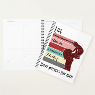 Het leven van de moederdag komt niet met een handl planner