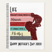 Het leven van de moederdag komt niet met een handl planner (Voorkant)
