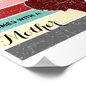 Het leven van de moederdag komt niet met een handl poster (Hoek)