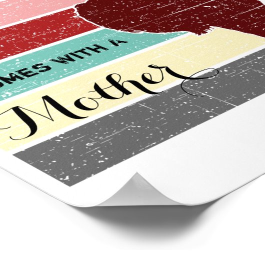 Het leven van de moederdag komt niet met een handl poster (Hoek)