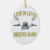 Het leven van de motorfiets ligt achter de bars-ve keramisch ornament (Rechts)