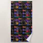 Het leven van de Muziek - Guitar Strandlaken (Voorkant)