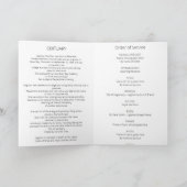 Het leven van de orde van dienst eren programma (Binnen)