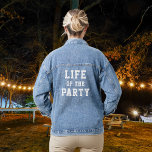 Het leven van de partij bruids partij denim jacket<br><div class="desc">Prachtige denim jas. Perfect voor afbeelding met de bruidsfeestje!</div>