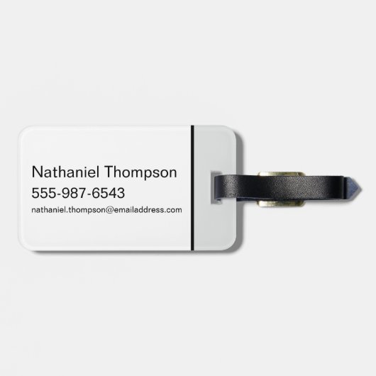 Het leven van de partij - De witte lotus Bagagelabel (Achterkant horizontaal)