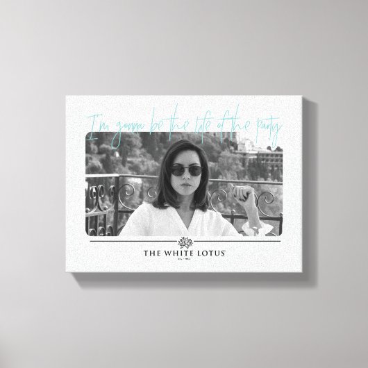 Het leven van de partij - De witte lotus Canvas Afdruk (Voorkant)