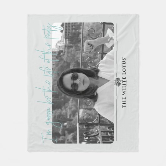 Het leven van de partij - De witte lotus Fleece Deken (Voorkant)