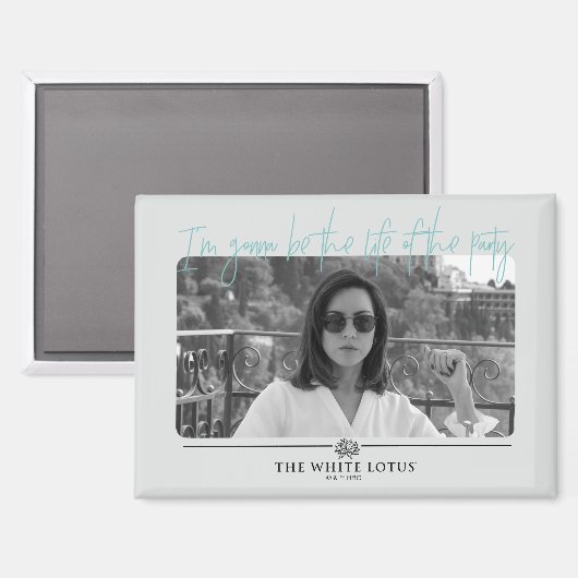 Het leven van de partij - De witte lotus Magneet (Voorkant / Achterkant)