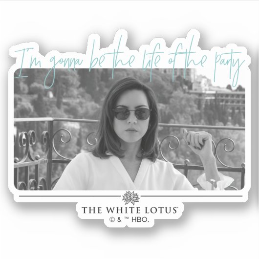 Het leven van de partij - De witte lotus Sticker (Voorkant)