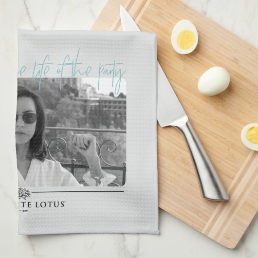 Het leven van de partij - De witte lotus Theedoek (Quarter Fold)